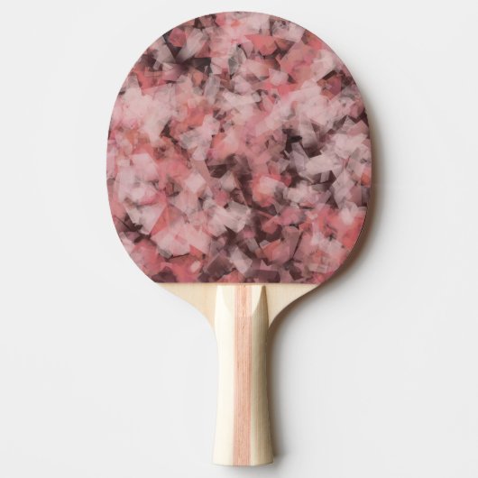 Raquette De Ping Pong Black Gray Pink White Modern Geometric Abstract (Devant)