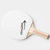 Raquette De Ping Pong Black Lettering and Arrow on your (Côté)