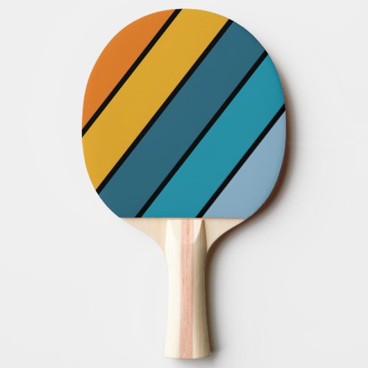 Raquette De Ping Pong Black Rainbow Bold Striped (Dos)