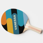 Raquette De Ping Pong Black Rainbow Fusion with Name (Côté)