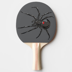 Raquette De Ping Pong Black Widow Spider Dessin original