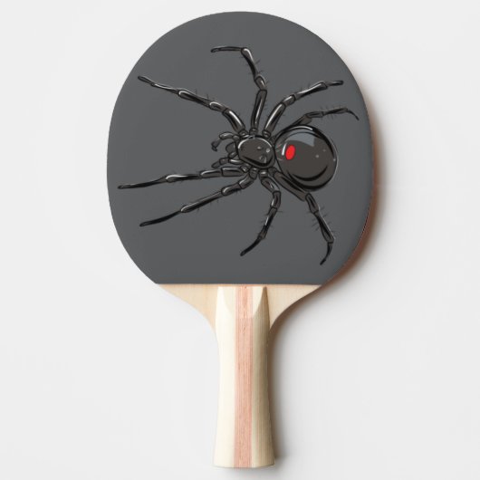 Raquette De Ping Pong Black Widow Spider Dessin original (Devant)