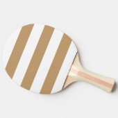 Raquette De Ping Pong Blanc moderne, Camel Brown bande (Côté)