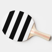 Raquette De Ping Pong Blanc Moderne, Rayure Noire (Côté)