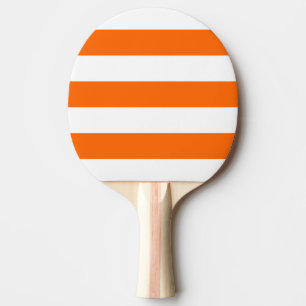 Raquette De Ping Pong Blanc Moderne, Rayure Orange