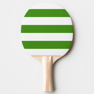 Raquette De Ping Pong Blanc Moderne, Rayure Verte