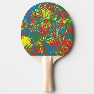 Raquette De Ping Pong Blast de Mess Chaud Coloré Reb Vert Jaune Bleu Ble