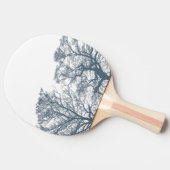 Raquette De Ping Pong Bleu Arbres du fond Boho tropical (Côté)