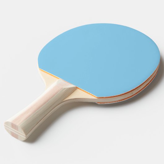 Raquette De Ping Pong Bleu Bébé, Bleu clair, solide, Bleu clair, (Devant Angle)