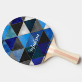 Raquette De Ping Pong Bleu chic gris turquoise (Côté)