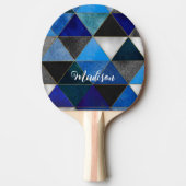 Raquette De Ping Pong Bleu chic gris turquoise (Devant)