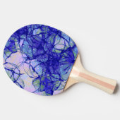 Raquette De Ping Pong Bleu Cool Abstrait Art double (Côté)