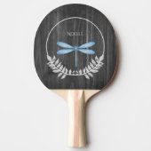 Raquette De Ping Pong Bleu dragonfly Rustic Ping Paddle (Devant)