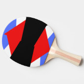 Raquette De Ping Pong Bleu esthétique Rouge noir et blanc Absact moderne (Côté)