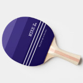 Raquette De Ping Pong Bleu foncé cool rayé (Côté)