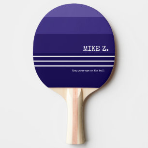 Raquette De Ping Pong Bleu foncé cool rayé