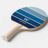 Raquette De Ping Pong Bleu Gradient Strigramme personnel (Devant Angle)