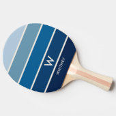 Raquette De Ping Pong Bleu Gradient Strigramme personnel (Côté)
