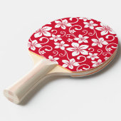 RAQUETTE DE PING PONG BLEU HAWAII (ROUGE) (Devant Angle)