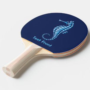 Raquette De Ping Pong Bleu hippocampe