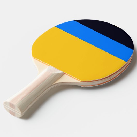 Raquette De Ping Pong Bleu jaune (Devant Angle)