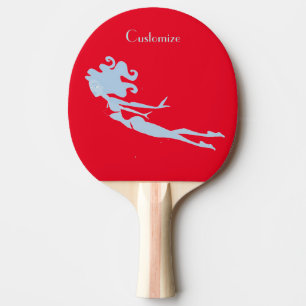 Raquette De Ping Pong Bleu Mermaid Swimmer Thunder_Cove 