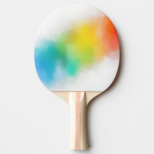 Raquette De Ping Pong bleu moderne violet jaune vert rose rouge arc-en-c