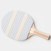 Raquette De Ping Pong Bleu pâle et beige cinq rayures motif (Côté)
