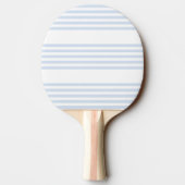 Raquette De Ping Pong Bleu pâle et blanc cinq bandes motif (Dos)