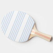 Raquette De Ping Pong Bleu pâle et blanc cinq bandes motif (Côté)