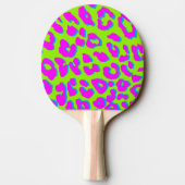 Raquette De Ping Pong Bleu rose Empreinte de léopard (Dos)