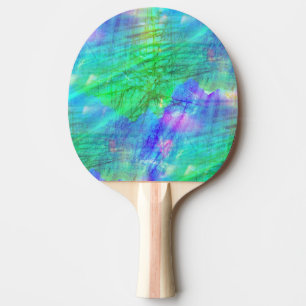 Raquette De Ping Pong bleu sans couture d'aquarelle d'arrière - plan
