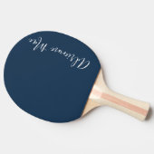 Raquette De Ping Pong Bleu Simplement Personnalisé Ping Pong Paddle (Côté)