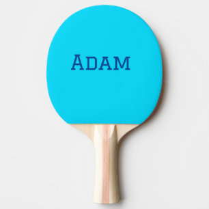 Raquette De Ping Pong Bleu violet ajouter un nom de texte retour à l'éco