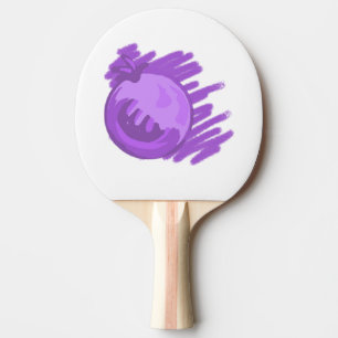 Raquette De Ping Pong Bleuets et crème Motif de fruits