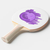 Raquette De Ping Pong Bleuets et crème Motif de fruits (Devant Angle)