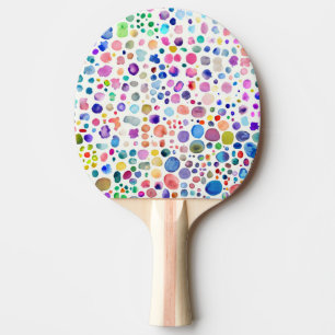 Raquette De Ping Pong Blobs aquarelle