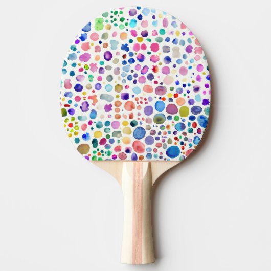 Raquette De Ping Pong Blobs aquarelle (Devant)