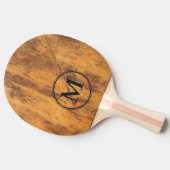 Raquette De Ping Pong Bloc de Découpage Monogramme (Côté)