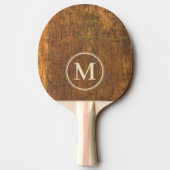 Raquette De Ping Pong Bloc de découpe Monogramme (Dos)