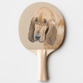 Raquette De Ping Pong Bloodhound Peinture - Joli chien d'origine art (Dos)