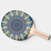 Raquette De Ping Pong Blue Chakra Kaleidoscope Thunder_Cove (Côté)