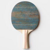 Raquette De Ping Pong Blue Faux Beach Bois Texture (Dos)