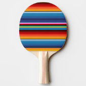 Raquette De Ping Pong Blue Gold Red Sarape mexicaine (Dos)