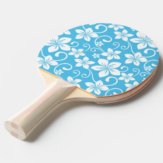 RAQUETTE DE PING PONG BLUE HAWAII PATTERN (BLUE) (Devant Angle)