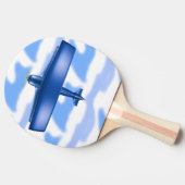 Raquette De Ping Pong Blue Plane Aviation SkyBlue Cloud Ping Paddle (Côté)