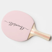 Raquette De Ping Pong Blush Dusty rose Nom personnalisé (Côté)