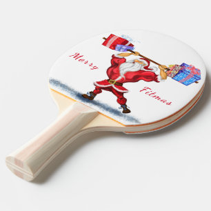 Raquette De Ping Pong Bodybuilder Noël Ping Pong Paddle Cadeau Bodybuild