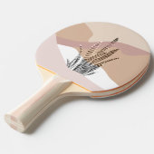 Raquette De Ping Pong Boho Abstrait Moderne Succulente (Devant Angle)