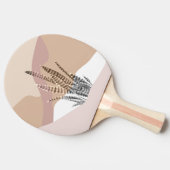 Raquette De Ping Pong Boho Abstrait Moderne Succulente (Côté)